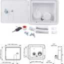 Gravity City Water Inlet Fill Dish Hatch Lock, for RV Trailer Cars Marine, Professional for Most Fresh Water Inlets on RV Motorhomes Caravans Boats