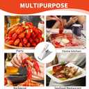 6 PCS Crawfish Tail Remover Tool, Stainless Steel Crawfish Peeler Tool, Ease of Use, Keep Your Fingers Clean, Suitable for Kitchen and Restaurant