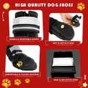 Dog Shoes, Dog Boots for Small, Medium & Large Dogs, Anti-Slip & Paw Protectors Pet Shoes for Indoor/Outdoor Walking on Summer Hot Pavement, Winter Snowy Day, Rainny Day (4PCS, Black)  2.17"(W)x2.36" (Large)