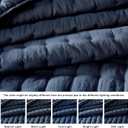 WDCOZY Navy Blue King Size Quilt Bedding Sets with Pillow Shams, Lightweight Soft Bedspread Coverlet, Quilted Blanket Thin Comforter Bed Cover, All Season Summer Spring, 3 Pieces, 104x90 inches
