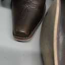 wetkiss Black Cowboy Boots for Women Knee High Cowgirl Tall Boots with Classic Retro Embroidered Chunky Heel Slip On Pointed Toe Womens Western Boots for Girls Ladies (8.5, Dark Brown)