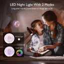 Momcozy 8000mAh Portable Stroller Fan, 27H Ultra-long Battery Life Detachable 4 Speed 360Rotate LED Night Light with 2 Modes, USB Rechargeable Handheld Cooling Fan for Travel/Car Seat/Bedroom