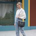 Crossbody Purse For Women, Vegan Leather Medium Crossbody Bag, Women's Crossbody Handbags For Travel With Tassel (Black)