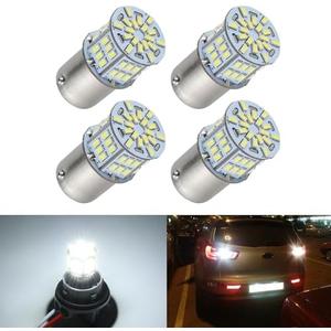iFunyLED 4PCS 1156 LED Bulb Back Up Reverse Light 12V Super Bright 1141 1003 BA15S LED Replacement Light Kit Set for Car Back Up Reverse Tail Brake Turn Signal Lights - Xenon White
