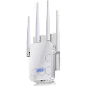 Wi-Fi Range Repeater Wireless Routers Amplifier, WiFi Extender Internet Booster Support More Network Devices at Home