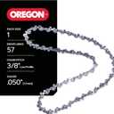 Oregon Chainsaw Chain 3/8" LP Pitch, .050" (1.3 mm) Gauge for 16 Inch Bar, 57 Drive Links Low-kickback Replacement Saw Chain, Fits Cub Cadet, Echo, John Deere, Shindaiwa and more