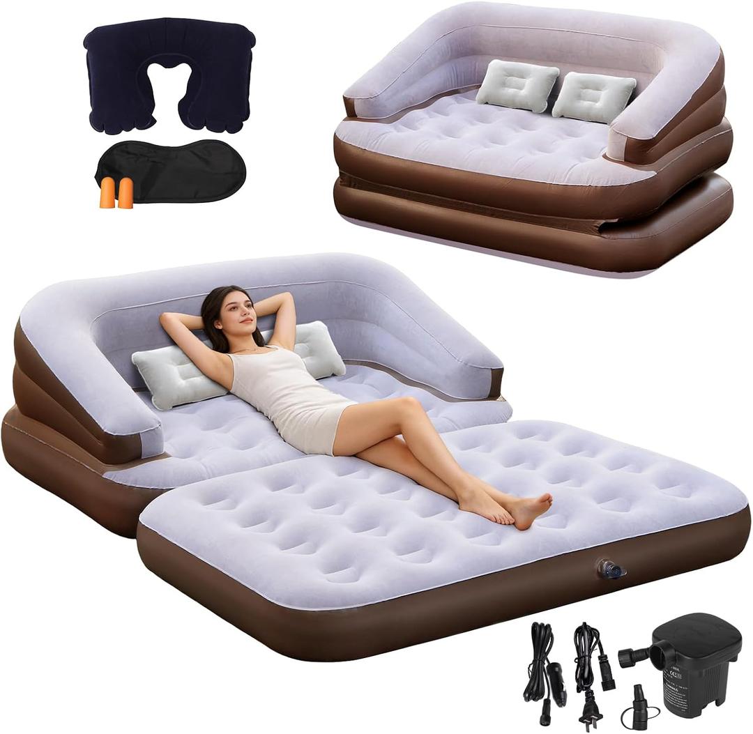Inflatable Sofa Bed with Air Pump, Full