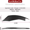 Front Bumper Fog Light Vent Trim Ford Mustang AccessoriesFront Fog Light Eyelid Trim Cover for Ford Mustang 2018-2023, Black