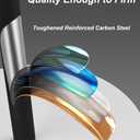 Mic Stand Floor Microphone Stand with Heavy Weighted Base, Adjustable Height from 18" to 63", Singing Stand with Mic Holder, Cable Clips (Black)