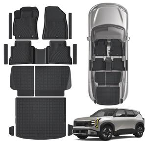 Floor Mats & Cargo Liner for 2027 Kia Seltos Gas, Custom Fit Full Set