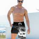 Goodstoworld Men's Funny Swim Trunks with Compression Liner 2 in 1 Quick-Dry 9" Stretch Shorts with Three Pockets (XL)