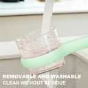 Green Vegetable Peeler with Catcher, Double-Sided Stainless Steel Fruit Peeler, Citrus Carrot Potato Peeler Kitchen Essentials for Home 2 Pcs