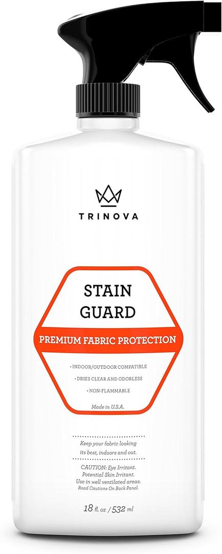 TriNova Non-Aerosol Stain Guard - Fabric Protection Spray for Upholstery, Carpet, Rugs and More to protect from liquid stains (18 fl oz)