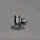 Eastman Multi-Turn Angle Stop Valve, 1/2 Inch FIP x 1/2 Inch Slip Joint Connection, Chrome Plated, 04328LF