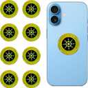 8 Pieces of Cell Phone Protection Neutralizers Stickers, Blockers Equipment Stickers for All Phones Tablets Laptops Computer WiFi All Devices Gold