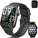 Smart Watch for Men Women(Answer/Make Calls), 1.95"HD 2025 New Smartwatches with Heart Rate/Sleep Monitor/Pedometer, Fitness Tracker 113+ Sport Mode IP68 Waterproof Running Watch for Android iOS (Light Black)