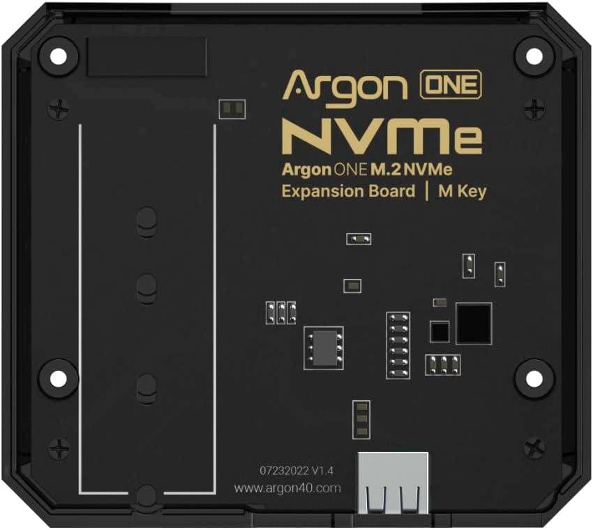Argon ONE M.2 NVME Expansion Board for Raspberry Pi 4 | Supports M-Key M.2 NVME SSD | Only Compatible with Argon ONE V2 Cases