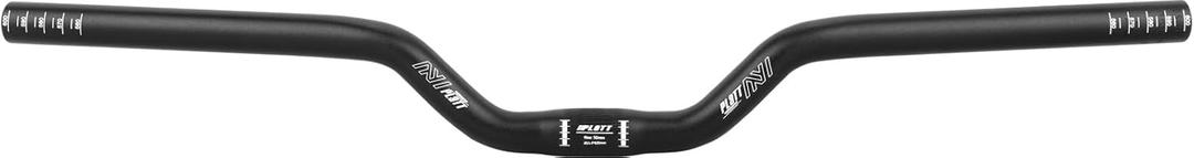 PLATT 25.4/31.8mm Mountain Bike Handlebar/Riser Handlebar - (30mm, 35mm, 50mm, 70mm, 90mm, 120mm, 160mm) High-Rise Aluminum Alloy MTB Handlebar (25.4mm-620mm, 50mm Rise)