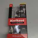 Kwikset Juno Entry Door Knob with Lock and Key, Secure Keyed Handle Exterior, Front Entrance and Bedroom, Satin Nickel, Pick Resistant SmartKey Rekey Security and Microban, 2 (Pack of 1)