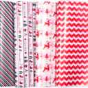 KKBES 100 Sheets Christmas Wax Paper Sheets, Deli Paper Wrap, Greaseproof Wrap Tissue, Paper Liners for Fast Food Baking Cooking Frying, Assorted Designs