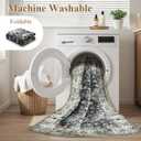 10x14 Washable Area Rug for Living Room, Vintage Pattern