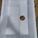 KRAUS Turino 30 Drop-In Undermount Fireclay Single Bowl Kitchen Sink with Thick Mounting Deck in Gloss White, KFD1-30GWH