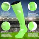 Baseball Socks and Belt Combo Set for Youth Boys Girls Adult, Softball Tball Belt Socks with Elastic Belts (Green)