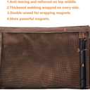 Magnetic Screen Door Fits Door Size 70" x 80", Screen Size 72" x 81", Double Opening, Mesh Net Curtain with Magnet Full Frame Hook & Loop Strip, Brown