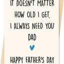 3 x IDU Fathers Day Card, Funny Fathers Day Cards Gifts Decorations for Dad