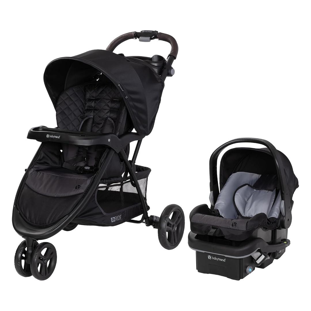 Baby Trend EZ Ride DLX Stroller Travel System (with EZ-Lift Plus Infant Car Seat), Dash Midnight, Manufacturing Date: 06/13/2026