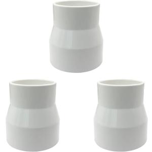 3PCS 2" x 1-1/2" PVC DWV Reducer Coupling Adapter (Socket x Socket) Schedule 40 Slip Reducing Coupling Pipe Fittings for Home Sewer Plumbing
