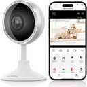 ARPHA 2K Indoor Security Camera, WiFi Pet Camera for Home Security with PIR Human Detection, Sound Detection, Night Version Two-Way Talk, Support TF Card & Cloud Storage