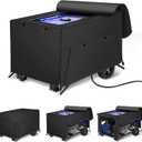 Porch Shield Generator Covers Running - Heavy Duty Waterproof Generator Rain Tent Shelter for 3500w-12000w Black