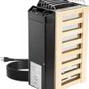 Ftzataz 110v Sauna Heater with Plug, 2kw Dry Sauna Heater, Electric Sauna Heater with 0-180 Minute Time Adjustment and 0-210°F Temperature Setting for 70-100 Cu.Ft Small Sauna Room, Home, Hotel, Spa