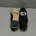 Coutgo Women's Mary Jane Flats Closed Square Toe Ballet Flat Dressy Comfortable Slip on Shoes (8, Black)