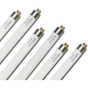 6pack F21T5/830 21Watt 34 inch Fluorescent Light Bulb, T5 3000K Soft White Linear Tube, F21T5/21W/830 Warm White Replacement for Under Counter Fixture