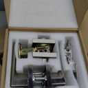 Exterior Door Lock Set with Deadbolt, Front Door Handle Set, Door Levers Single Cylinder Deadbolt Set, Keyed Alike Heavy Duty Keyed Entry Handles Locksets (Satin Nickel, 3Pack)