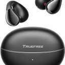 truefree B1 Open-Ear Wireless Earbuds, Bluetooth 5.4 Headphones with Spatial Audio, Ultra-Light Clip-On Fit, 25H Battery, Fast Charging, Multipoint Connection, App Customization, Workouts, Commute