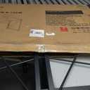 Coavas Folding Desk No Assembly Required, 39.4 inch Writing Computer Desk Space Saving Foldable Table Simple Home Office Desk,Brown