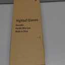 HOMQUEN 14oz Highball Glasses, 6pcs Drinking Glasses, PET Clear Plastic Water Glasses, Beer Glasses, Iced Coffee Glasses, Ideal for Cocktail, Whiskey, Soda, Tea, Water, Gift