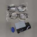 Blue Light Glasses, Blue Light Blocking Glasses, 2 Pack, Clear Glasses, Clear Bluelight Glasses, Blue Light Glasses for Women Men, Anti-Eyestrain UV Glare Glasses (Black + Leopard)