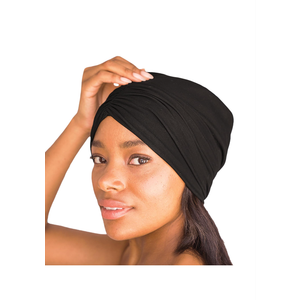 Kitsch Satin Lined Beanie - Softer than Silk Bonnet For Sleeping Women, Breathable Hair Cover for Sleeping, Slouchy Beanie, Bonnets for Women, Hair Wrap, Reduce Breakage for Freez-free Hairs - Black