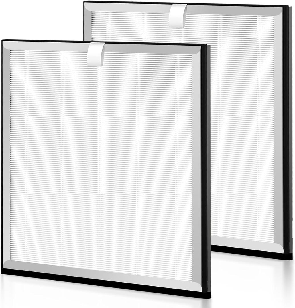 2 Pack APH4000 Replacement Filter Compatible with KNKA APH4000 Air Purifer | 3-IN-1 HEPA Filter and Activated Carbon Filter for Dust Pollen Pet Dander Odor Smoke