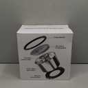 UPSKY Super Large Capacity No Spill Dog Bowl, 6.5L Stainless Steel Spill Proof Slow Water Feeder, Anti-Slip Mat for Messy Drinkers - Grey