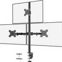WALI Triple Monitor Desk Mount, Fully Adjustable Three Monitor Stand Fits 3 Screens up to 27 inch, 22 lbs, Weight Capacity per Arm (M003), Black