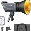 SmallRig RC 120B 120W Bi-Color Cob Video Light 52800Lux@1m 2700K-6500K On-Board and SmallGoGo App Control, TLCI 96+ CRI 95+,9 Lighting Effects Support AC Adapter & 14.4V/26V V-Mount Battery