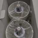 Mini Cordless Table Lamp 2 Pack - 11.4" Stepless Dimmable Touch Lamp with Fabric Shade, Small LED Lamps, 4000mAh Rechargeable Battery Operated Lamps for Dinning Room, Bedroom, Bar (Gold)