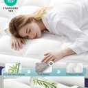 ChiXpace Dual Layer 4 Inch Memory Foam Mattress Topper Queen - 2 Inch Gel Memory Foam and 2 Inch Pillow Top Mattress Pad, 7-Zone Egg Crate Queen Size Mattress Topper (White)