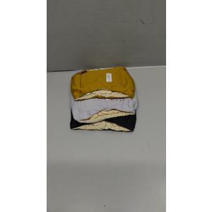 Male Dogs Diapers Belly Bands(3Pack), Washable Reusable Male Boy Doggy Wraps Panties for Doggie Puppy Pooping Potty TraininBlack /Gray/Gold Small