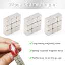 5 x Allstarry Nail Magnets for Nail Art, 27pcs Square Magnet for Cat Eye Gel Polish Cube Magnets Block Cateye Magnet for Nails Cat Eye Magnet Tools Magnetic Nail Tool for Nail Art Salon or Home